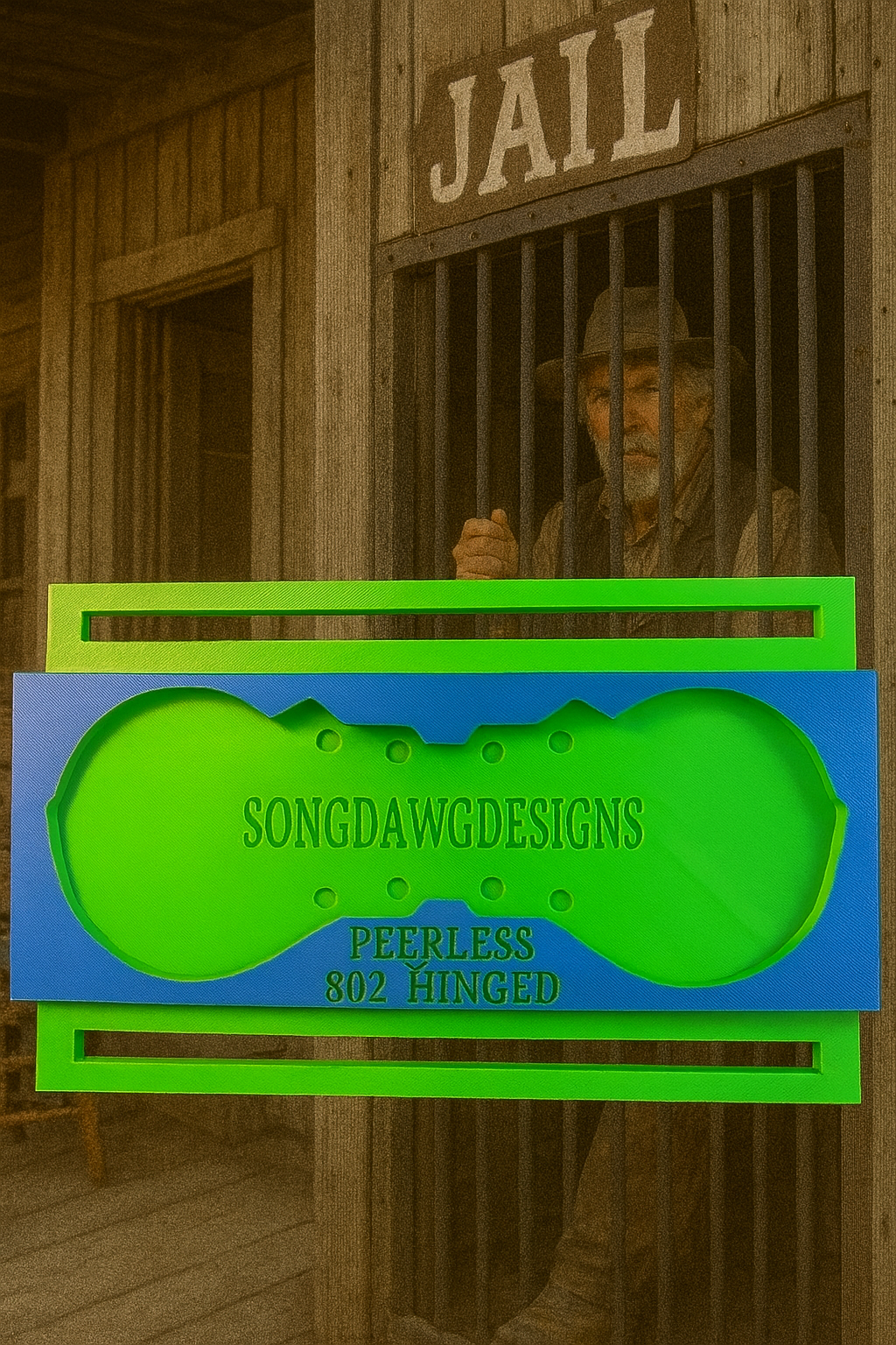 Peerless hinged handcuffs jig