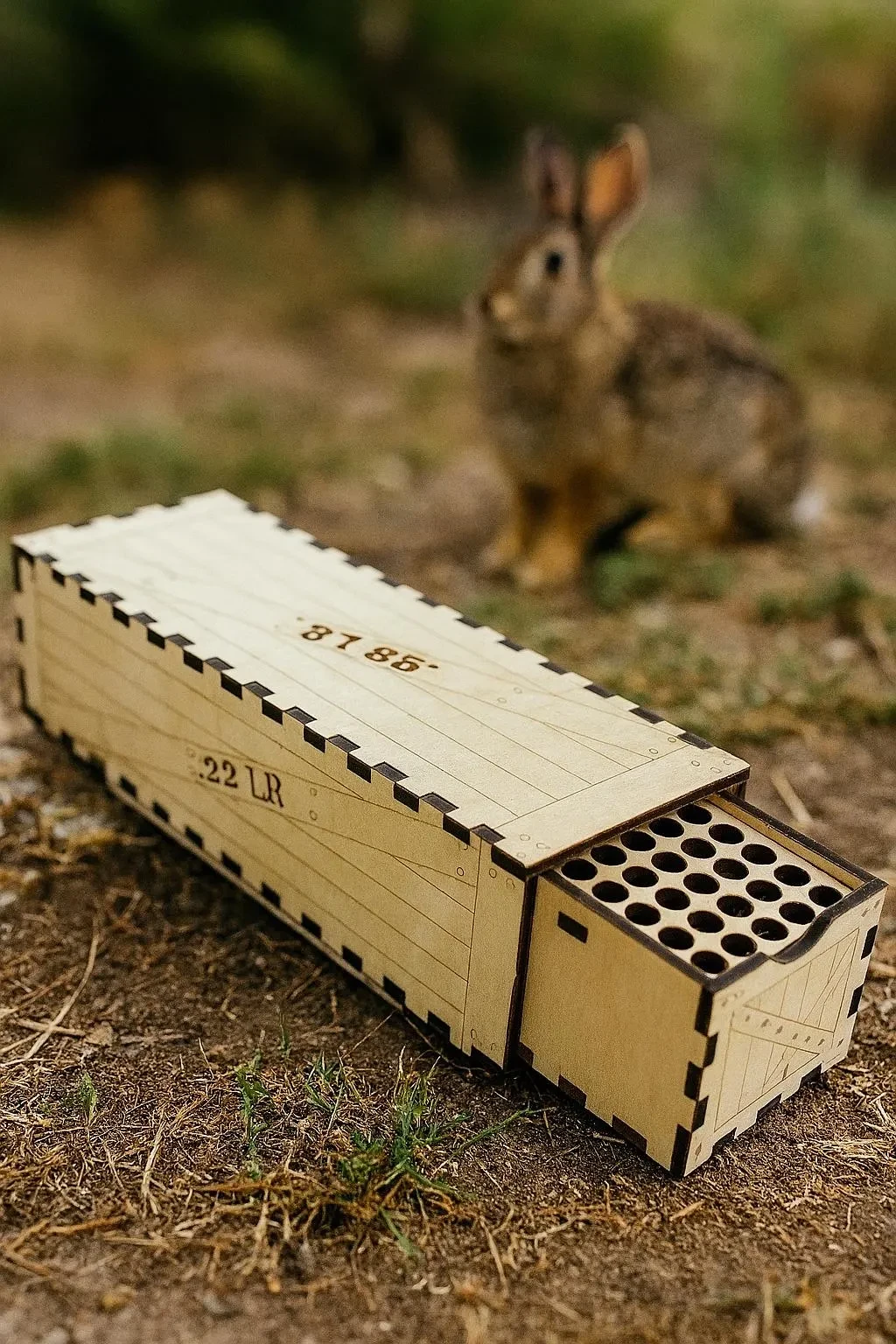 22 LR Ammo Box SVG | 3mm Birch Plywood Digital File