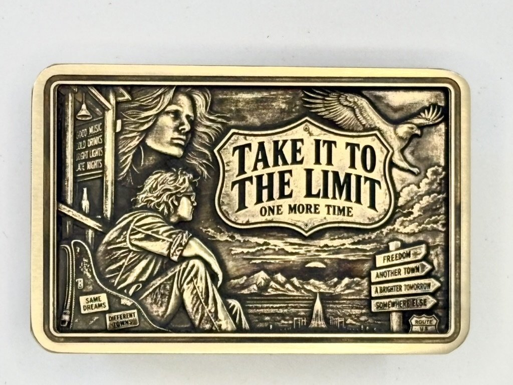 Brass Belt Buckles / Solid Brass Engraved / Custom Personalized Western Buckle
