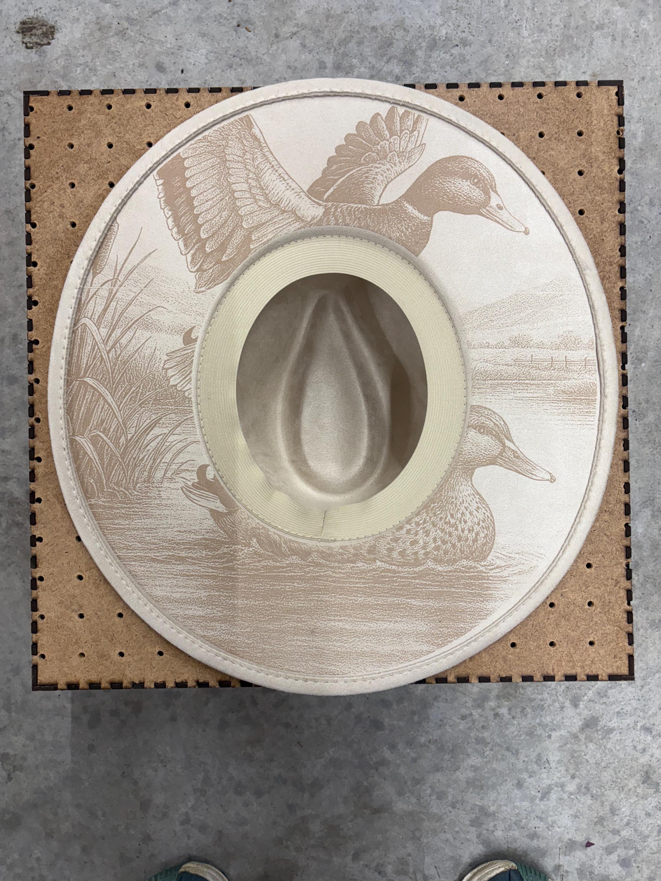 Hat Engraving Jig | Laser MDF Fixture for Fedora Crowns (Physical Product)