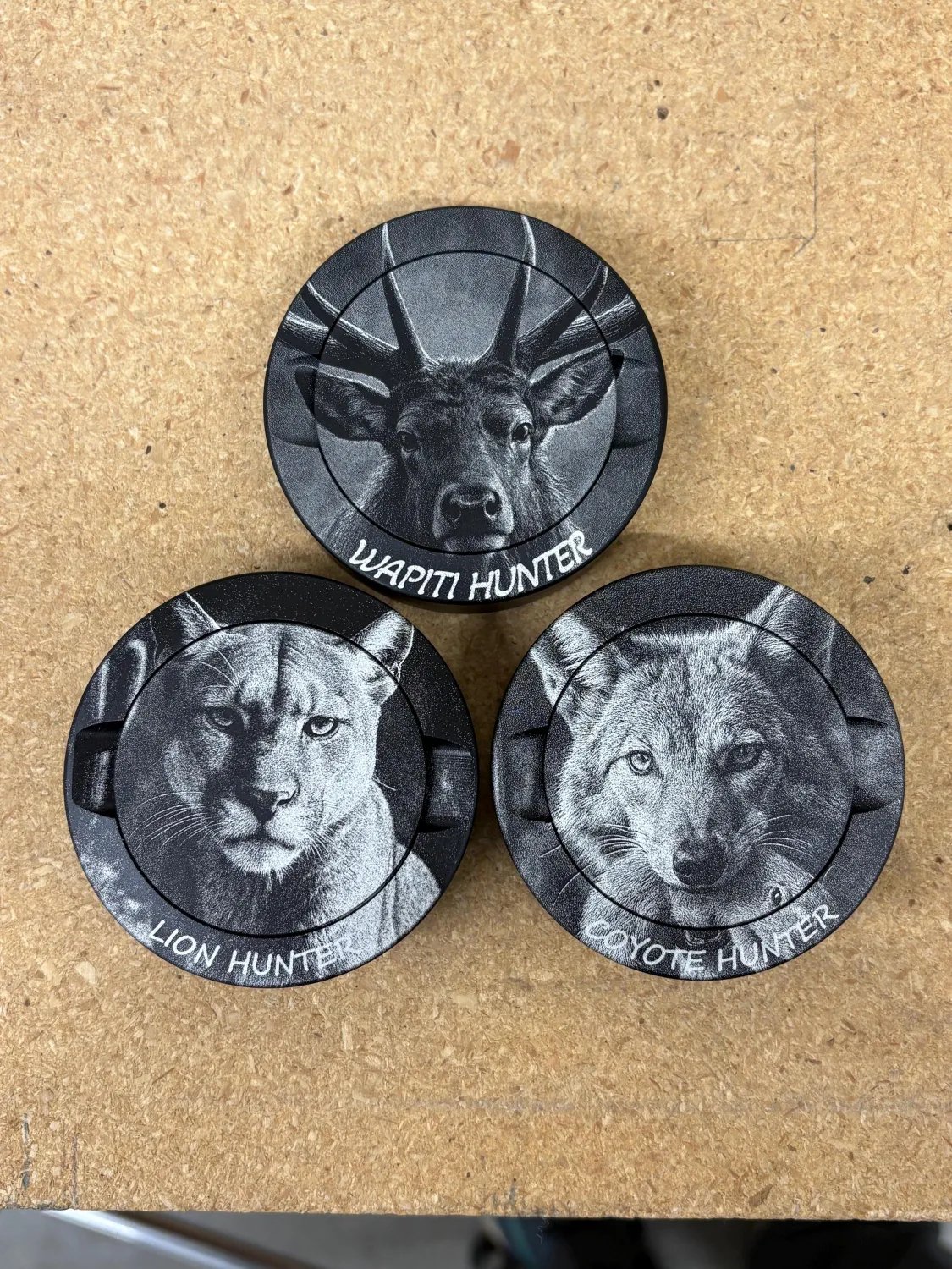 Wapiti Hunter Laser Engraved Aluminum Pocket Tin | One of a Kind